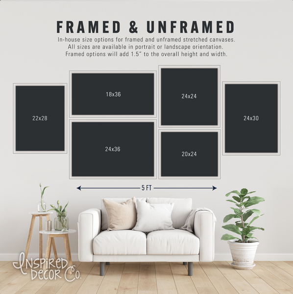 Custom Quote Print — Framed Canvas