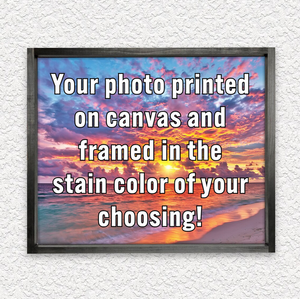 Framed Personalized 11x14 Photo Prints - Text Overlay