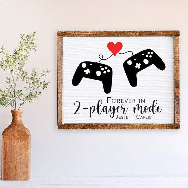 Forever In 2-Player Mode — Video Game Decor