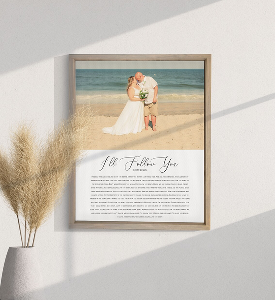 Our Song — First Dance Lyrics On Canvas