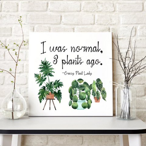 Crazy Plant Lady Wall Art