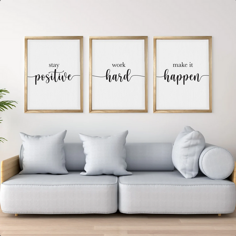 Stay Positive Work Hard Make It Happen Bundle (3)