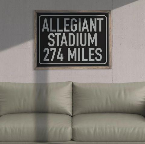 Las Vegas Raiders Allegiant Stadium Sign