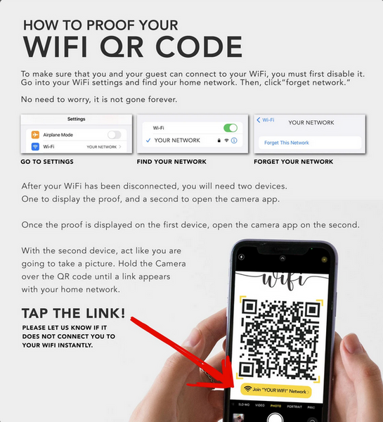 Scan for WiFi — Custom Home Wifi QR Code