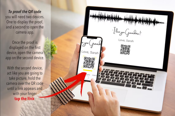 Soundwave Art Custom Voicemail with QR Code