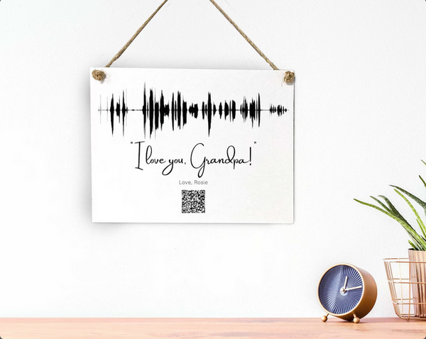 Soundwave Art Custom Voicemail with QR Code