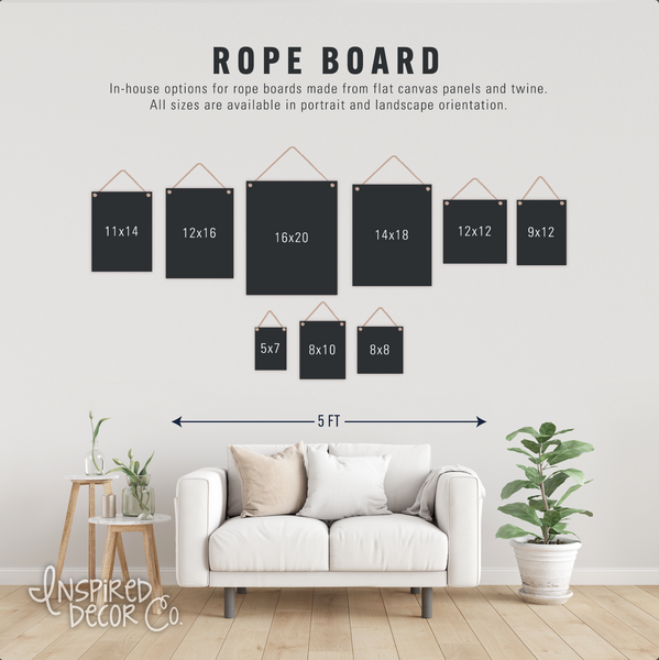Custom Watercolor House Effect — Rope Board Panel