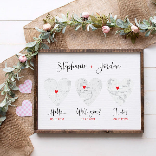 Hello Will You I Do Custom Location Wedding Decor, Anniversary Gift Idea, Custom Wedding Wall Decor, Gifts for Her, Gifts for Him